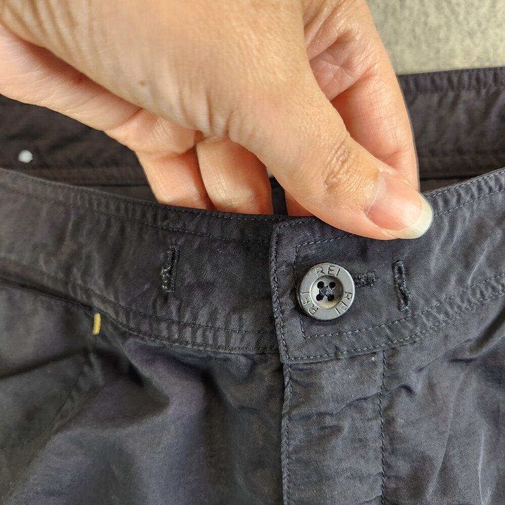 REI Pants Womens 14 Black Cropped Straight UPF 50 Backpacking Hiking Trails - Picture 5 of 16